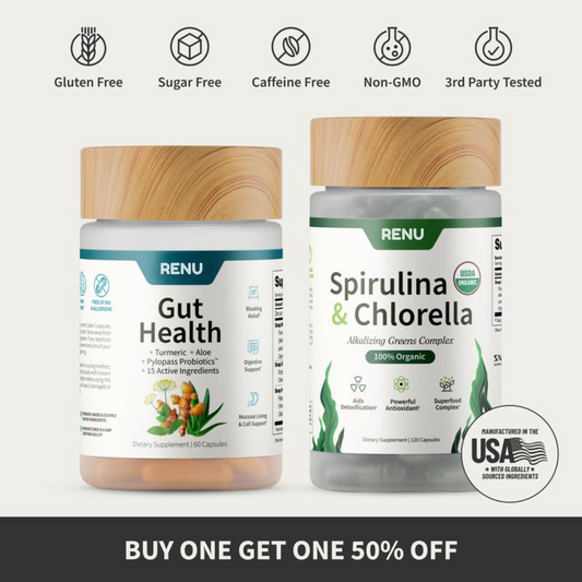 Gut Health + Spirulina & Chlorella
