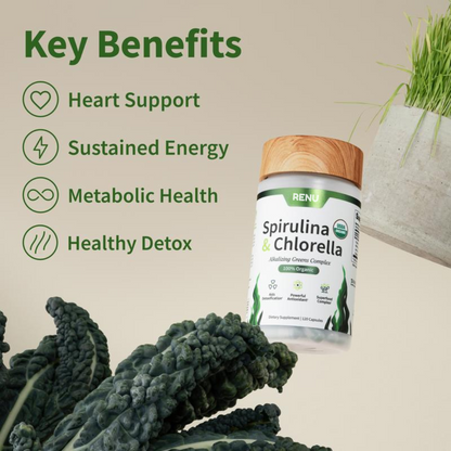 Gut Health + Spirulina & Chlorella